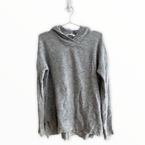 Stitches & Stripes Loose Knit Distressed Hoodie - Picture 1 of 6